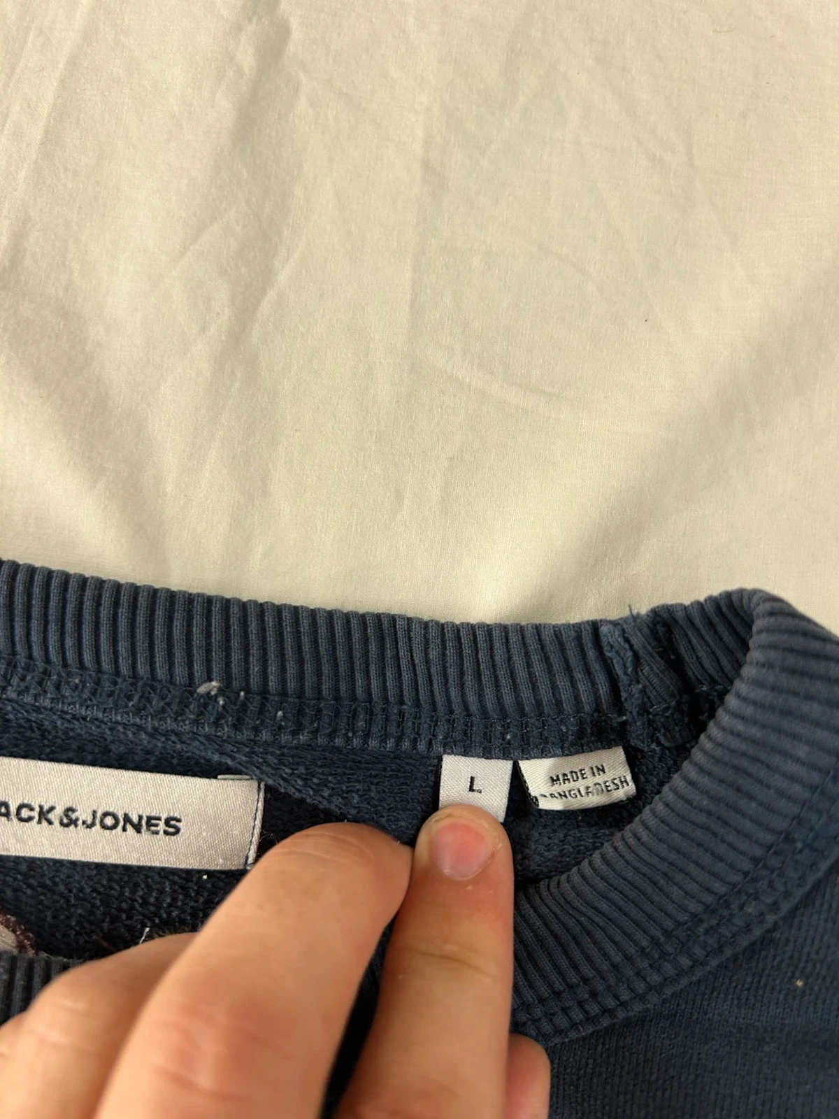 Blauw marine jack & jones colbert met ronde hals, maat L – photo 6